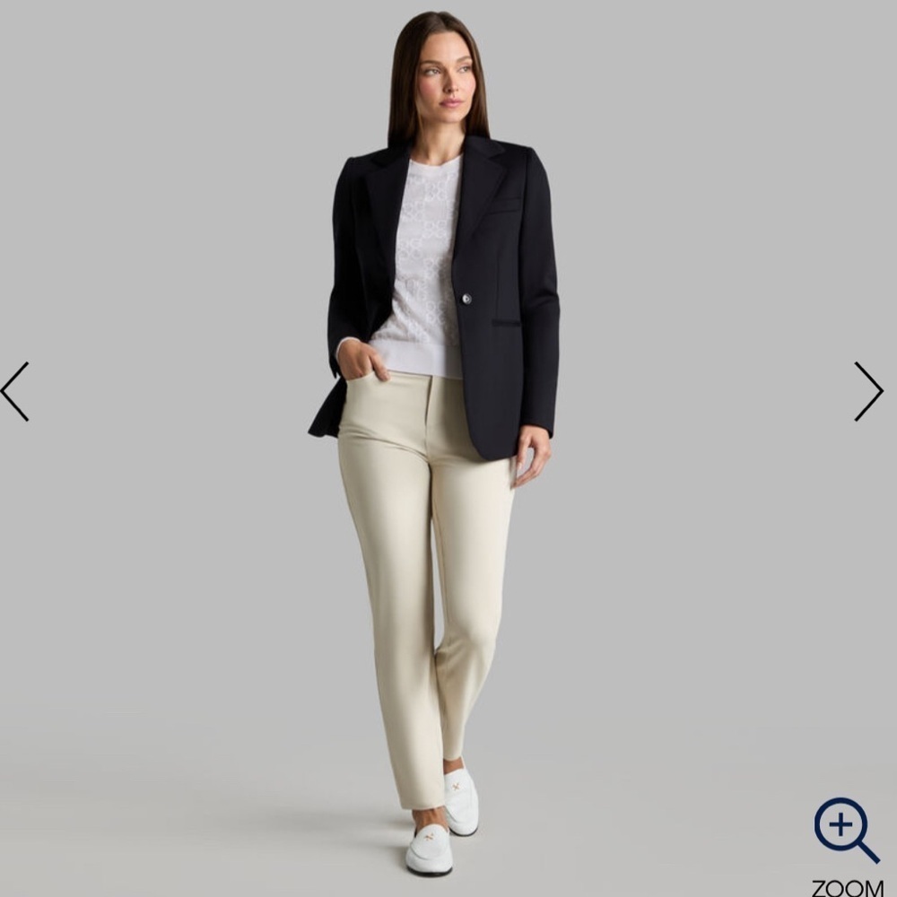 NWT G/FORE Double Knit Tailored Onyx Black Blazer Suit | Size Small